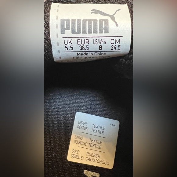 Womens satin Pumas with ribbon laces - Picture 5 of 9